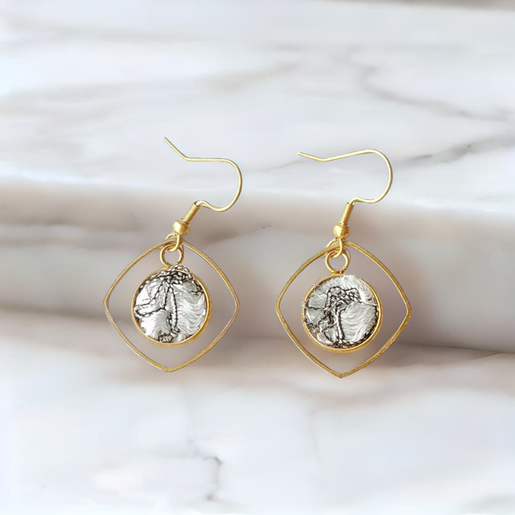 MIRA SQUARE EARRINGS