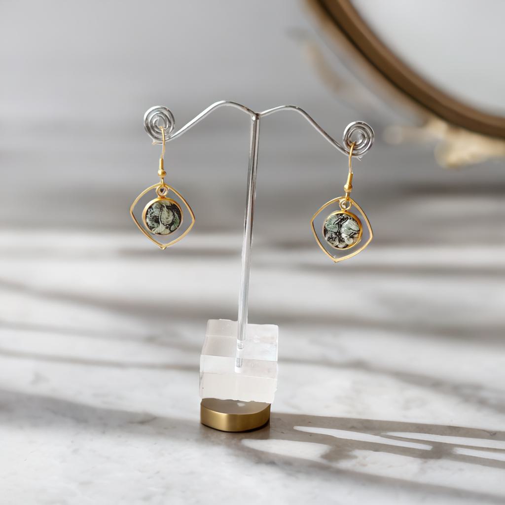 MIRA SQUARE EARRINGS