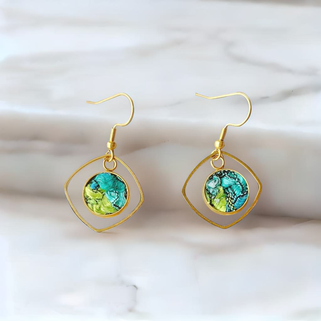 MIRA SQUARE EARRINGS